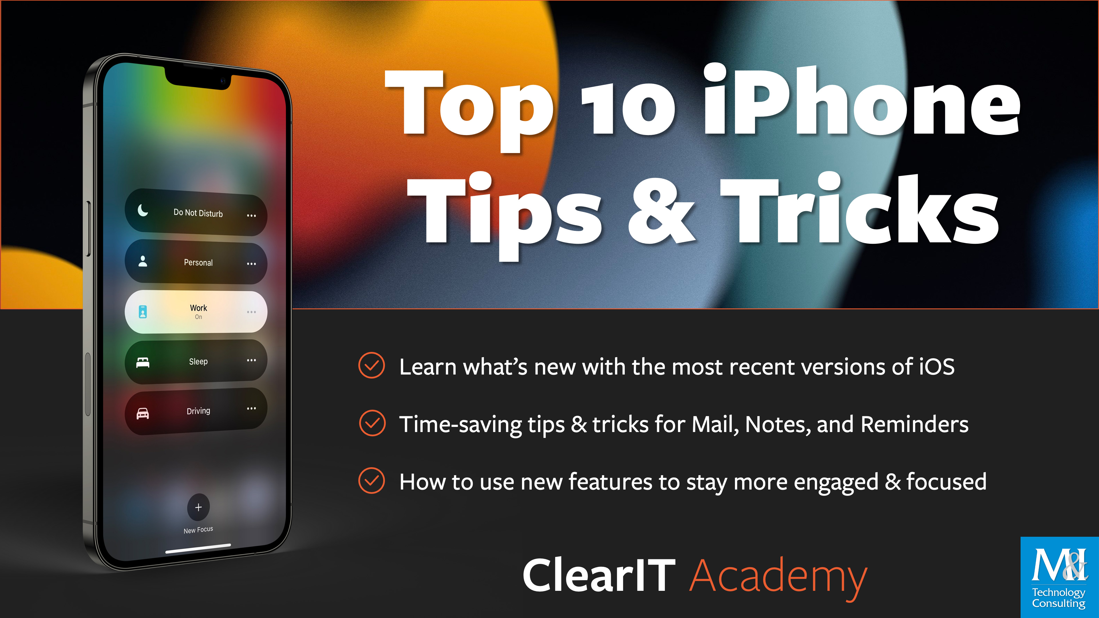 Hus Countryside lektie Top 10 iPhone Tips and Tricks - ClearIT Academy On Demand